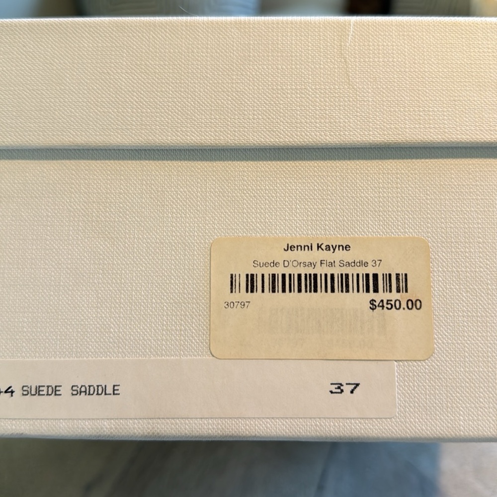 JENNI KAYNE d’Orsay Flats in Suede Vero Cuoio in Saddle (Camel) sz 37 RARE & EUC - Picture 11 of 11